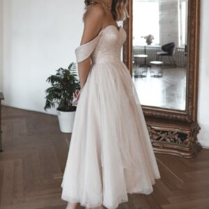 Blush Sparkly Midi Evening Dress Soul