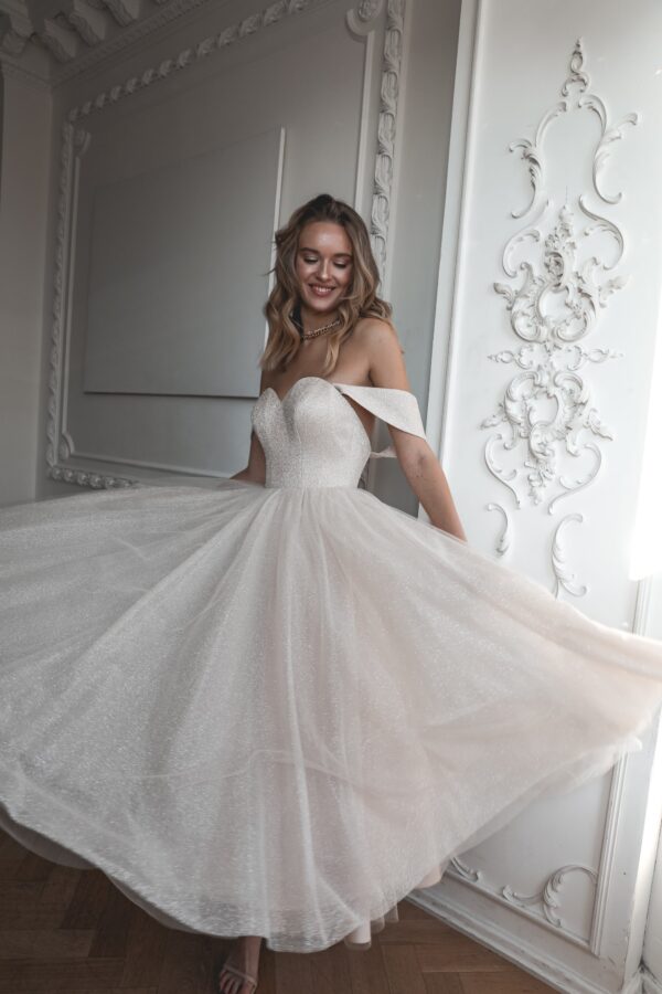 Blush Sparkly Midi Evening Dress Soul - Image 2