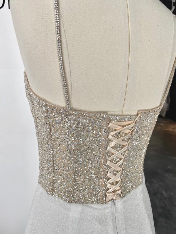 Plus Size Midi Sparkly Wedding Dress Madonna - Image 10