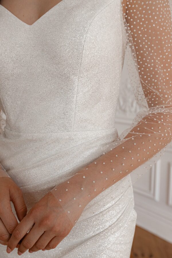 Wedding Dress Calista with Detachable Sleeves - Image 12