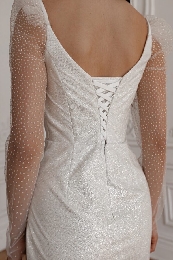 Wedding Dress Calista with Detachable Sleeves - Image 3