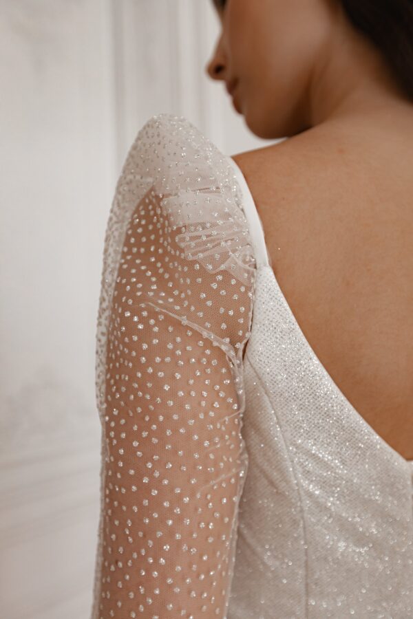 Wedding Dress Calista with Detachable Sleeves - Image 8