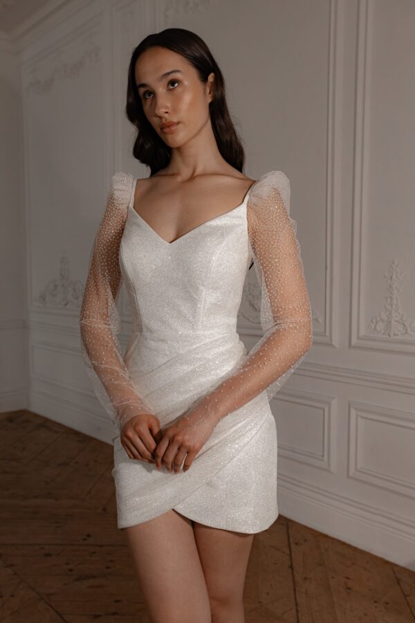 Wedding Dress Calista with Detachable Sleeves - Image 10