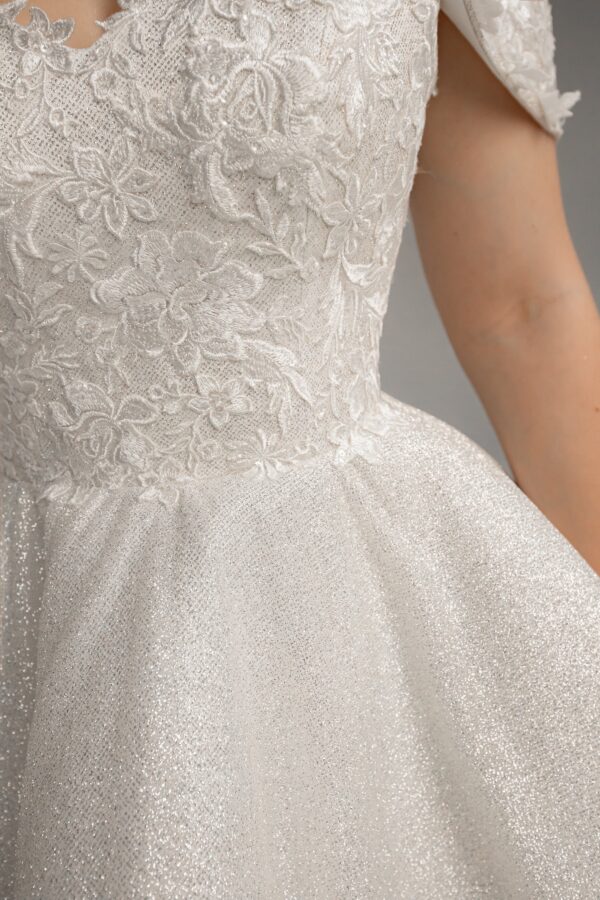 Short Lace Wedding Dress Aditi - Image 3