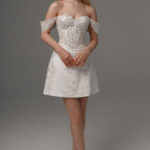 Short Lace Wedding Dress Mitsis