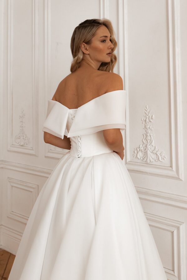 Organza Midi Wedding Dress Hellebore - Image 11