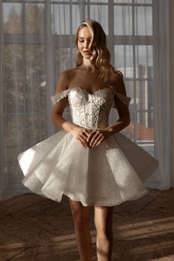 Short Wedding Dress Evelyn - Image 5