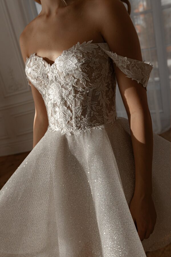 Short Wedding Dress Evelyn - Image 2