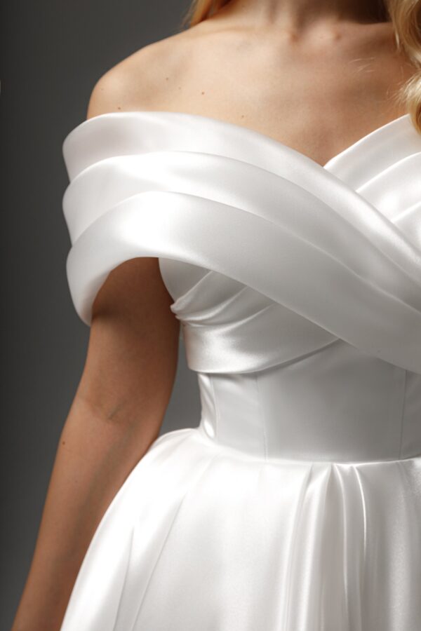 Organza Tea Length Wedding Dress Beatrice - Image 6