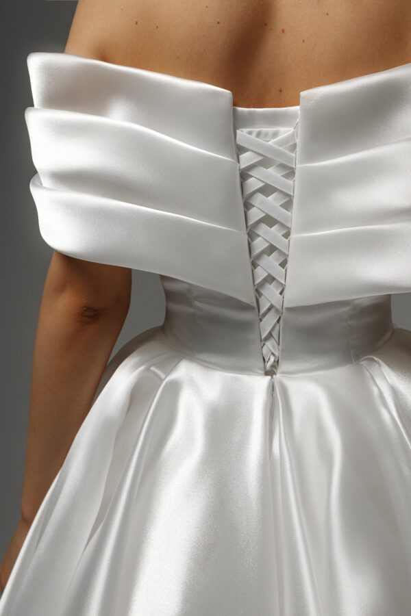Organza Tea Length Wedding Dress Beatrice - Image 8