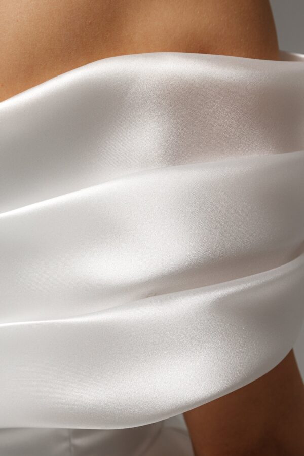 Organza Tea Length Wedding Dress Beatrice - Image 10