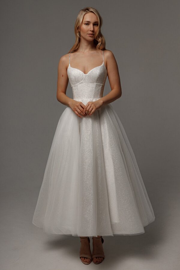 Sparkly Wedding Dress Rakel 2 Midi