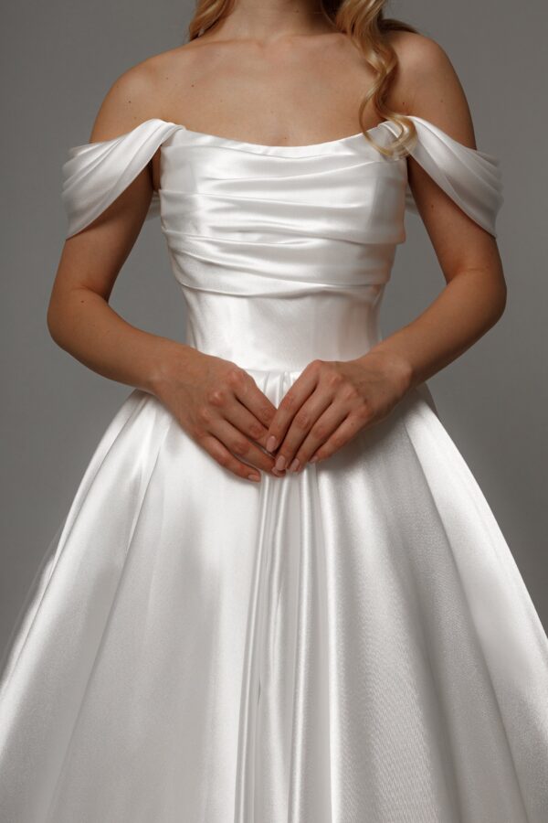Organza Tea Length Wedding Dress Alraune - Image 3