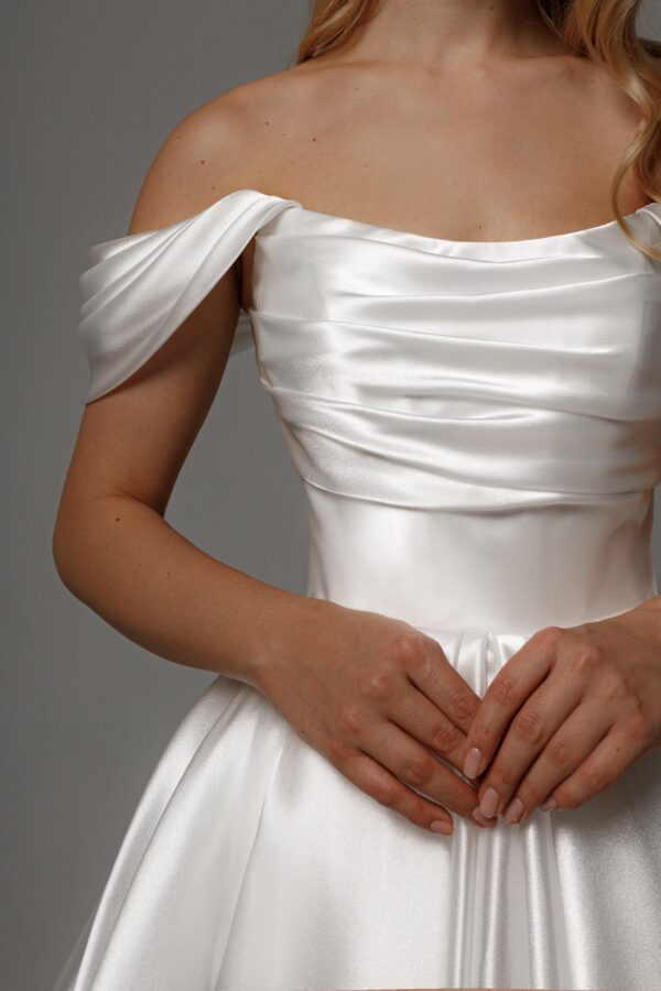Organza Tea Length Wedding Dress Alraune - Image 5