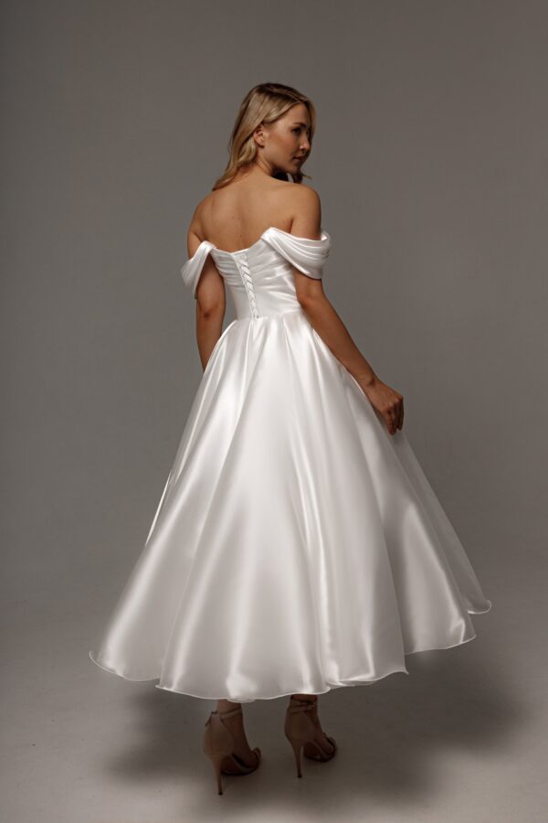 Organza Tea Length Wedding Dress Alraune - Image 2