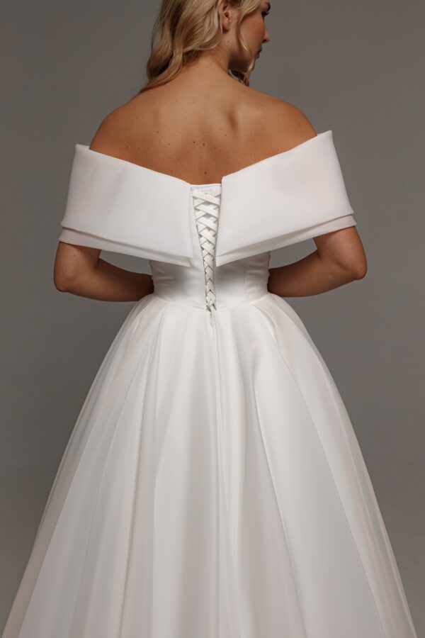 Organza Midi Wedding Dress Hellebore - Image 5