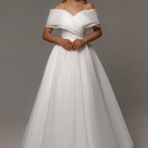 Organza Midi Wedding Dress Hellebore