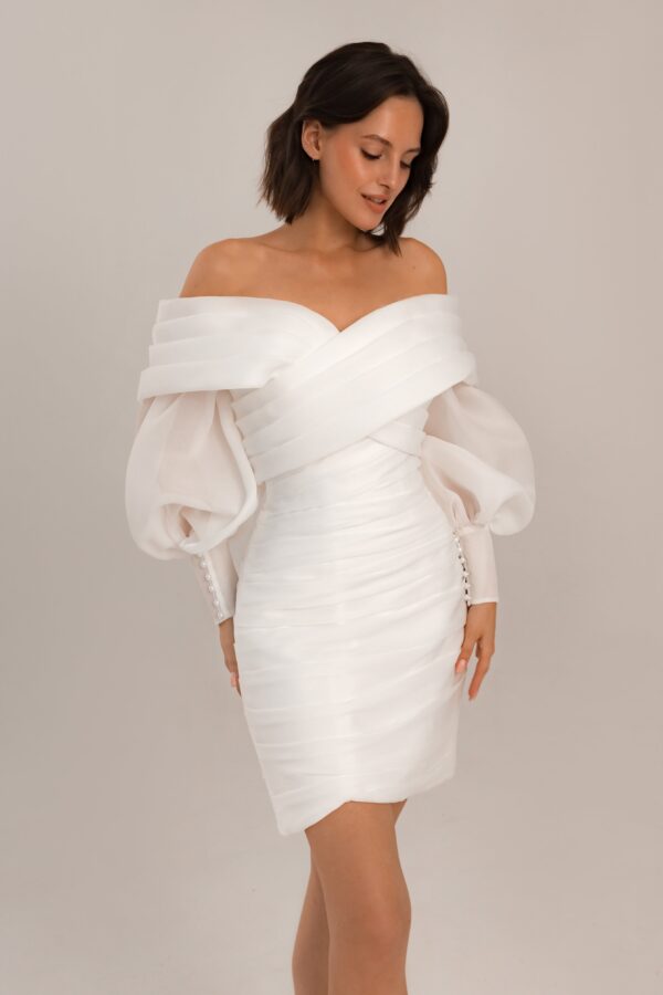 Organza Wedding Dress Audrey Mini - Image 12