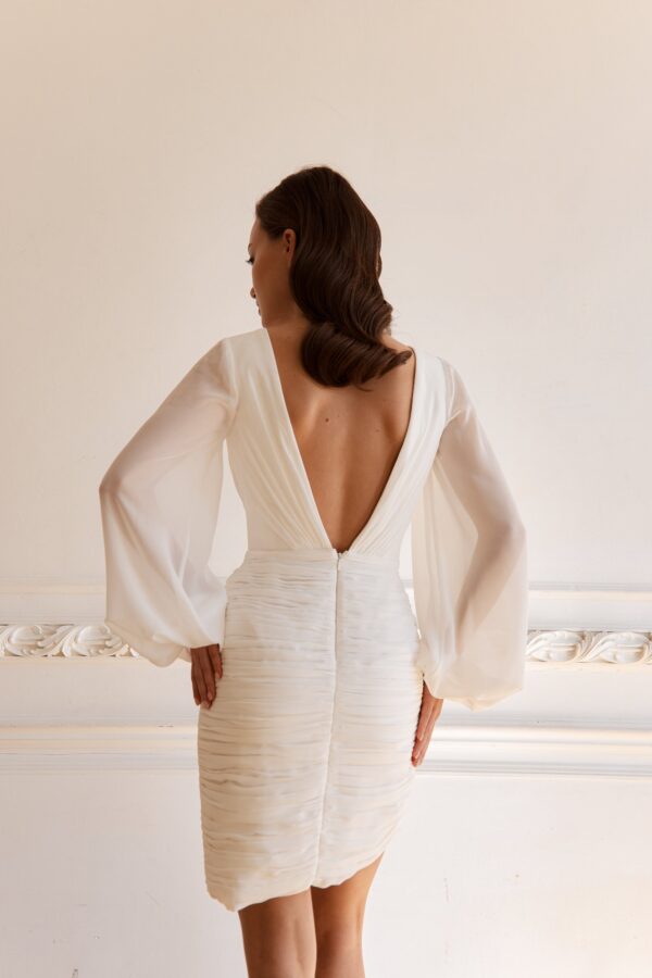 Chiffon Wedding Dress Signi - Image 6
