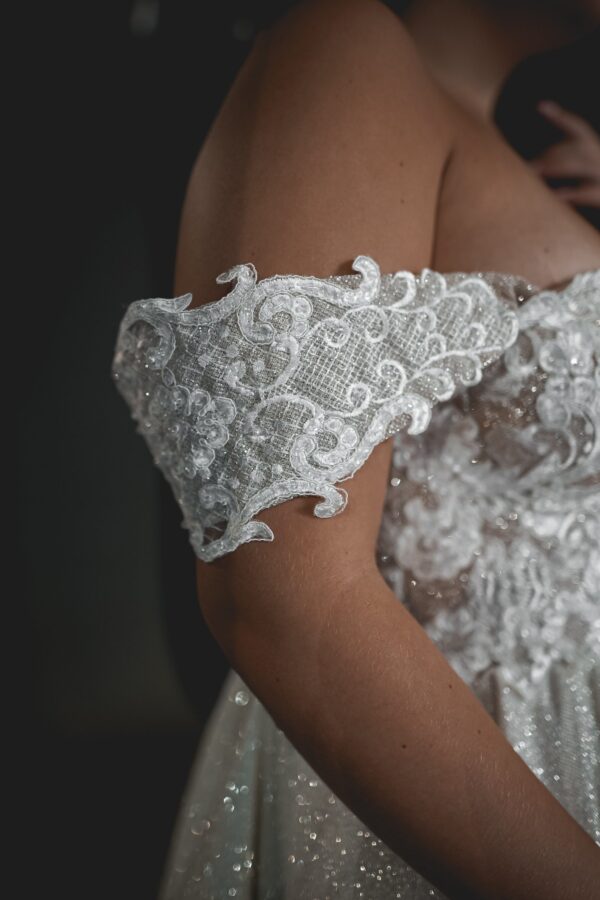Tea Length Plus Size Lace Wedding Dress Elise - Image 14