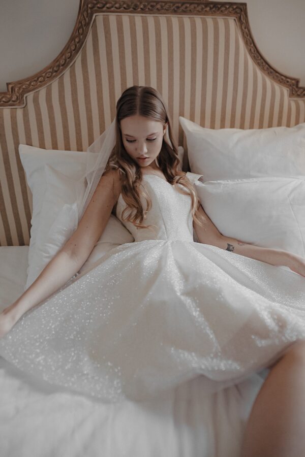 Short Sparkly Wedding Dress Milana - Image 8