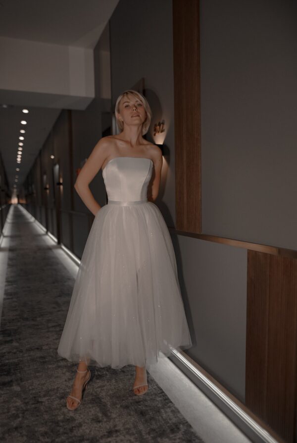 2 in 1 Midi Wedding Dress Monika - Image 10