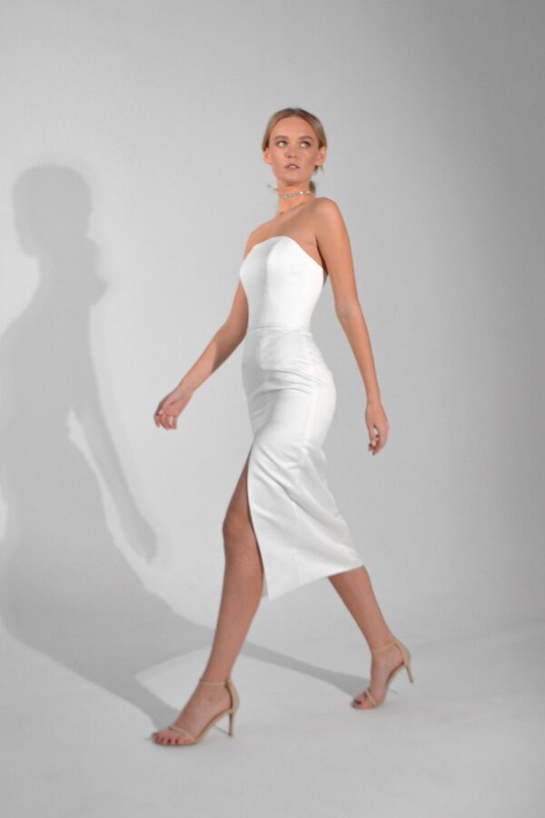 2 in 1 Midi Wedding Dress Monika - Image 2