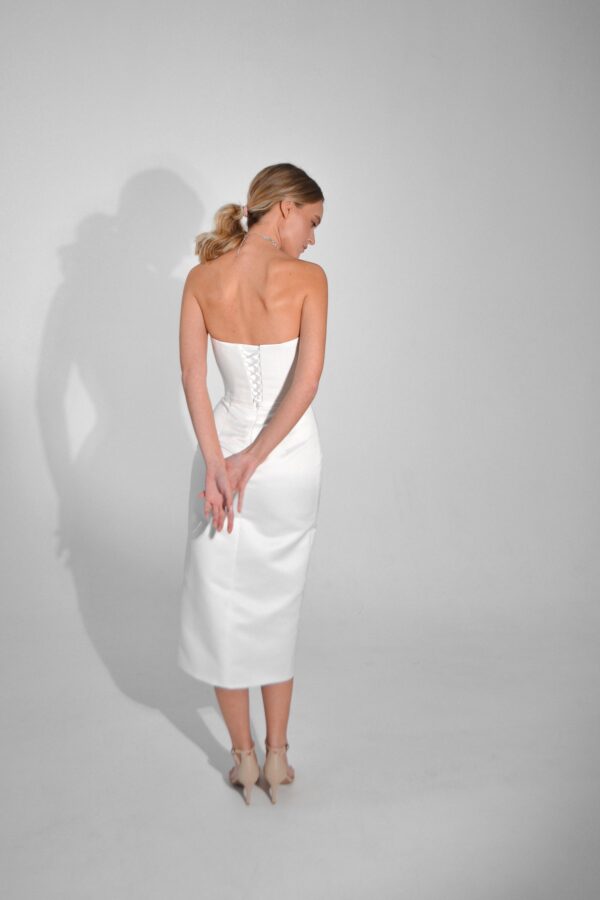 2 in 1 Midi Wedding Dress Monika - Image 3