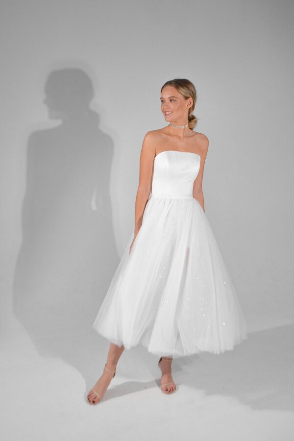 2 in 1 Midi Wedding Dress Monika - Image 6