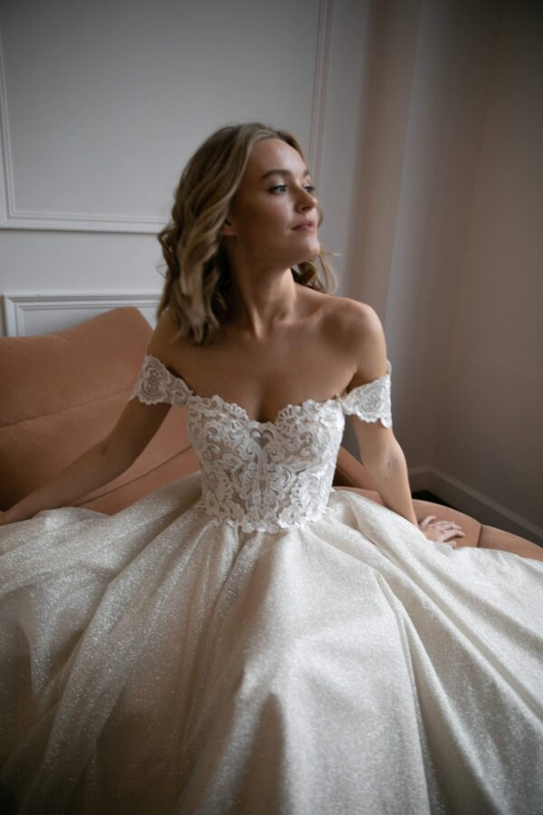 Tea Length Lace Wedding Dress Elise - Image 12