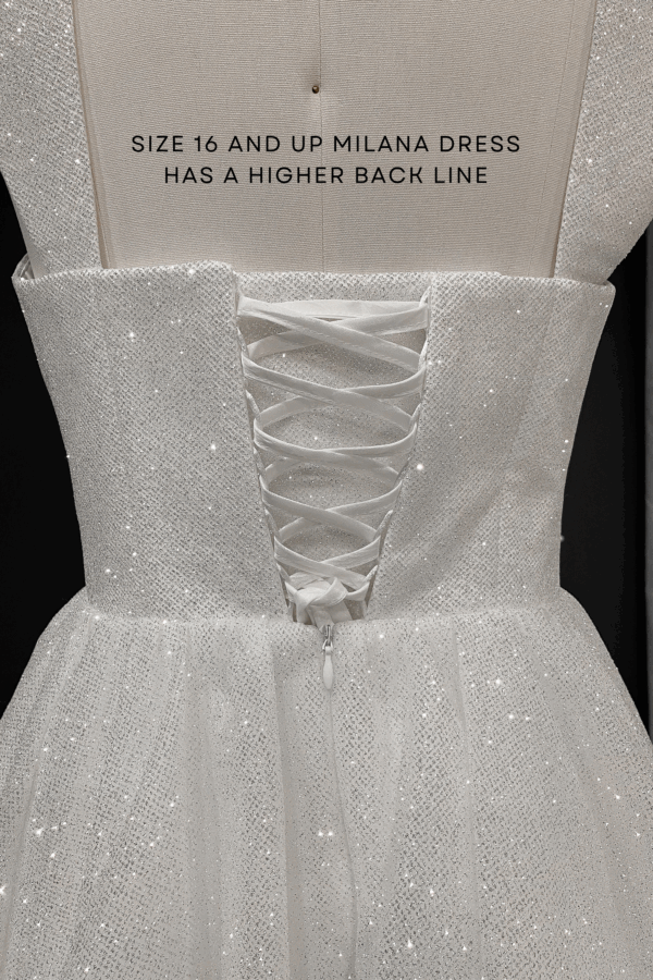 Short Sparkly Wedding Dress Milana - Image 9