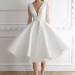 Sparkly Midi Wedding Dress Ramona