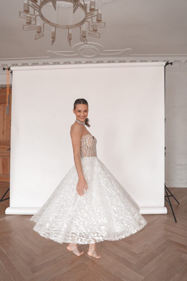 Sequin Wedding & Evening Dress Monro - Image 9