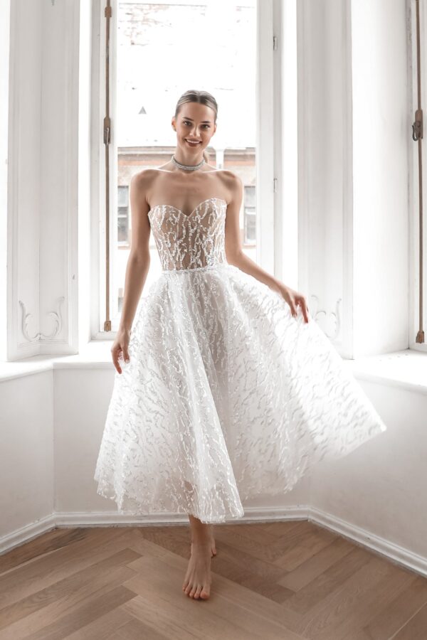 Sequin Wedding & Evening Dress Monro - Image 10