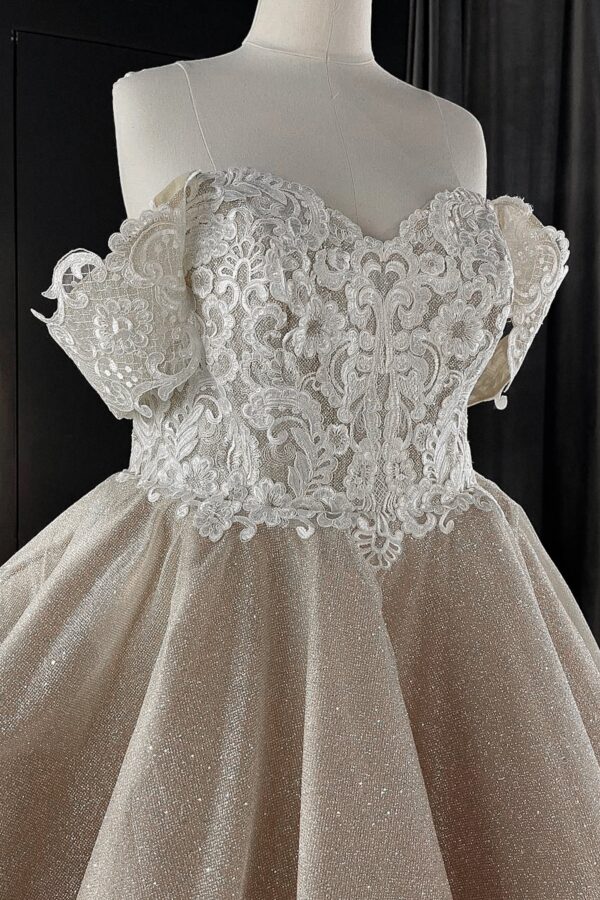 Tea Length Plus Size Lace Wedding Dress Elise - Image 20