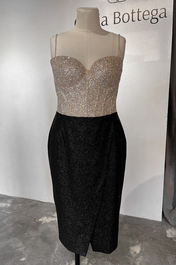 Plus Size Midi Sparkly Wedding Dress Madonna - Image 14