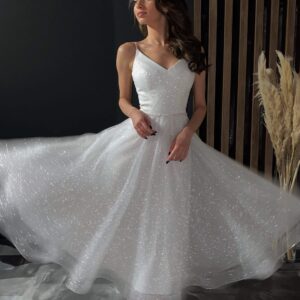 Shiny Wedding & Evening Dress Heist Midi