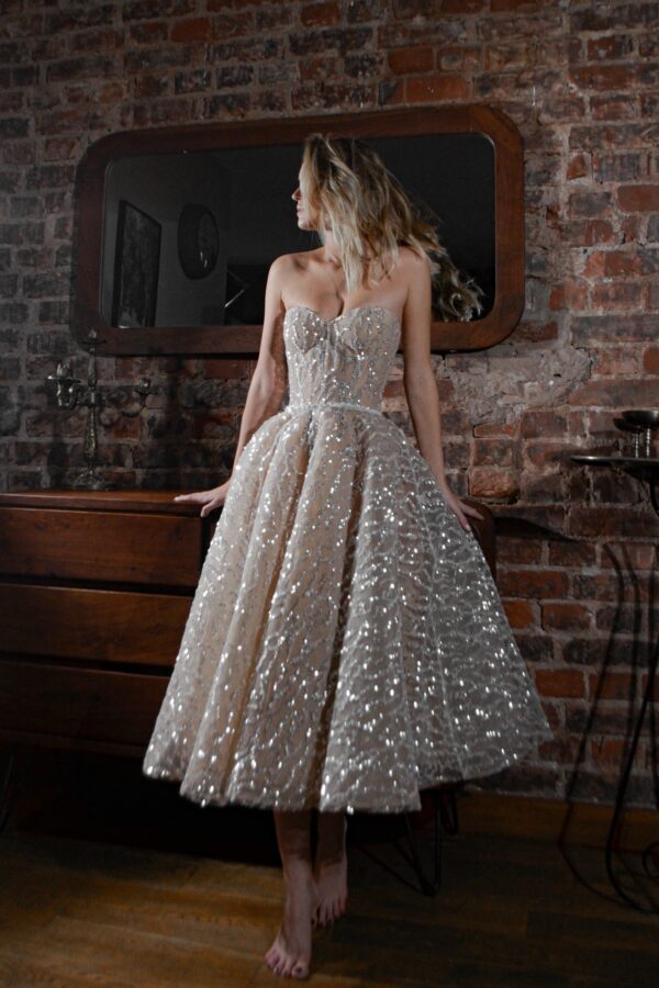 Sequin Wedding & Evening Dress Monro - Image 5