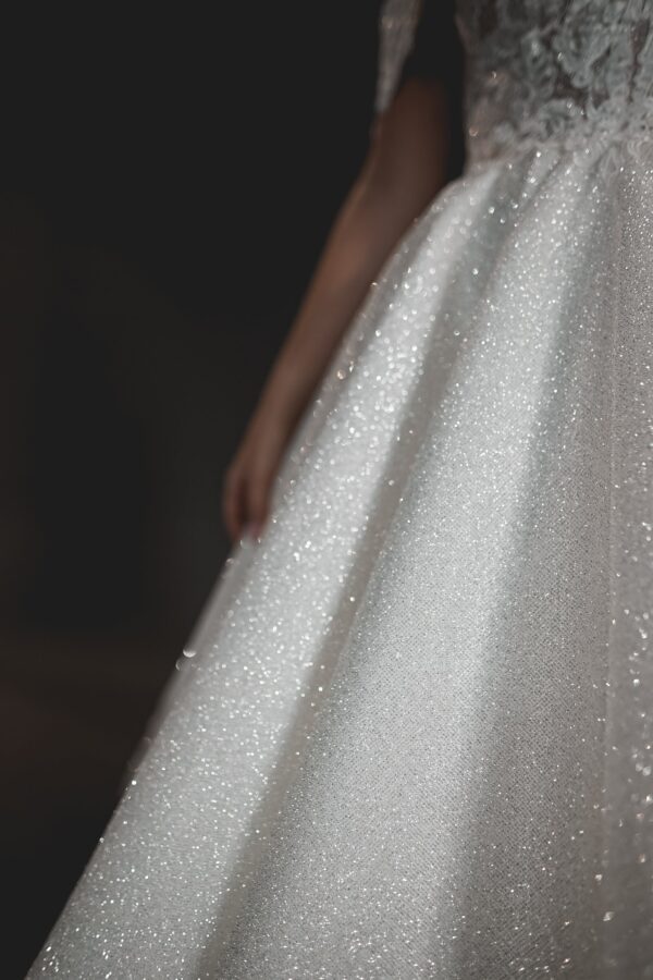 Tea Length Plus Size Lace Wedding Dress Elise - Image 3