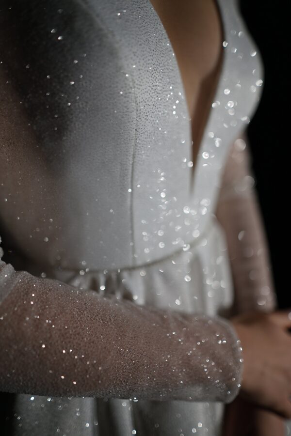 Sparkly Midi Wedding Dress Ramona - Image 7