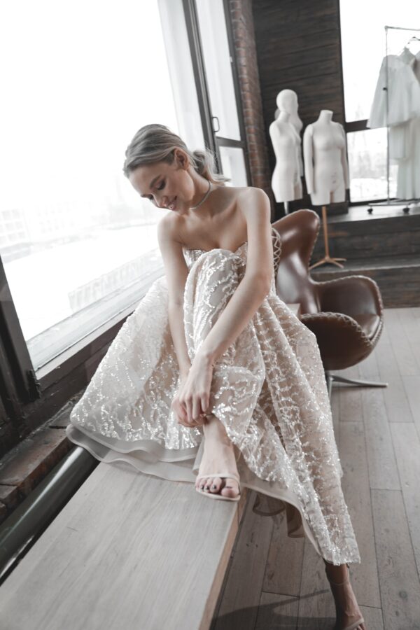 Sequin Wedding & Evening Dress Monro - Image 7