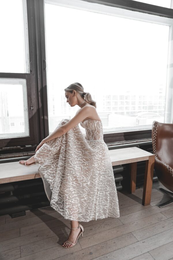 Sequin Wedding & Evening Dress Monro - Image 6