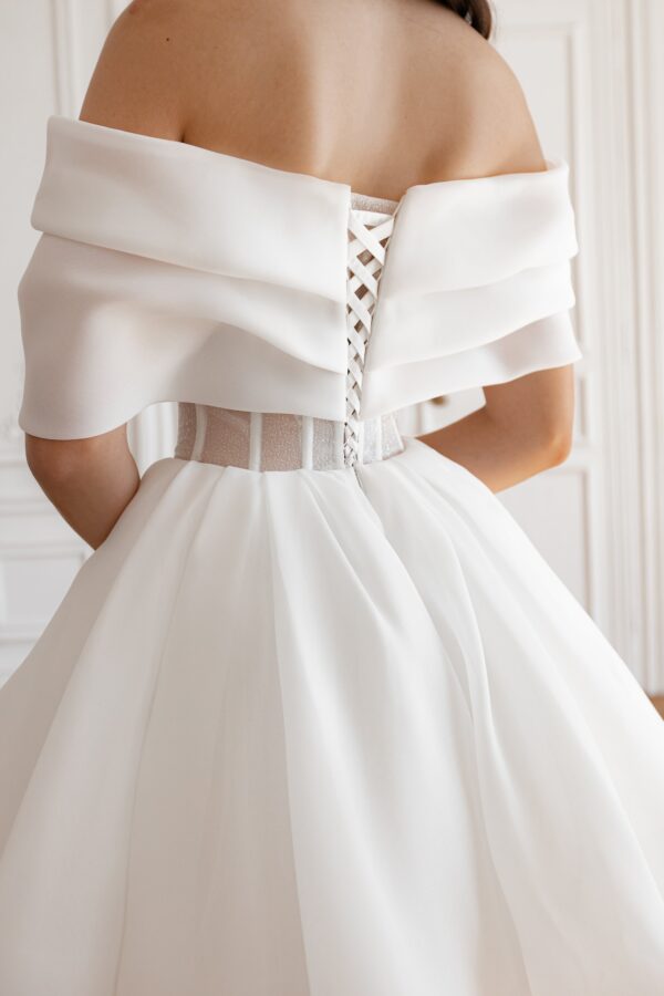 Short Organza Wedding Dress Inali - Image 6