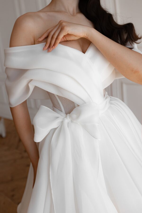 Short Organza Wedding Dress Inali - Image 3