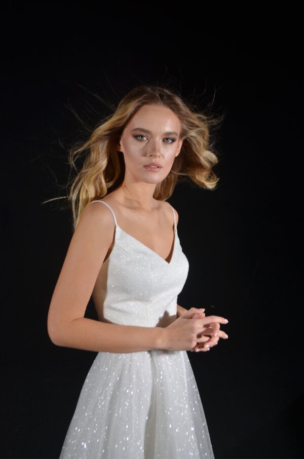 Shiny Wedding & Evening Dress Heist Midi - Image 11