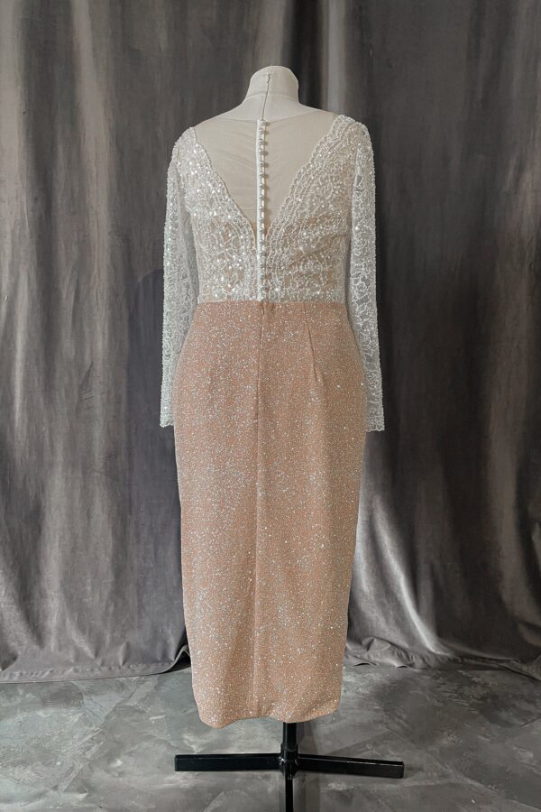Midi Sparkly Wedding Dress Milli - Image 8
