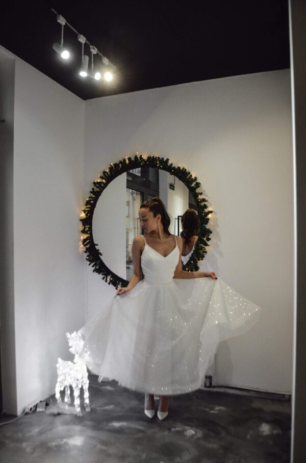 Shiny Wedding & Evening Dress Heist Midi - Image 7