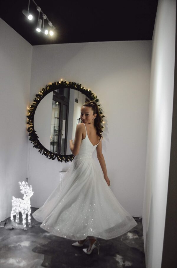 Shiny Wedding & Evening Dress Heist Midi - Image 6